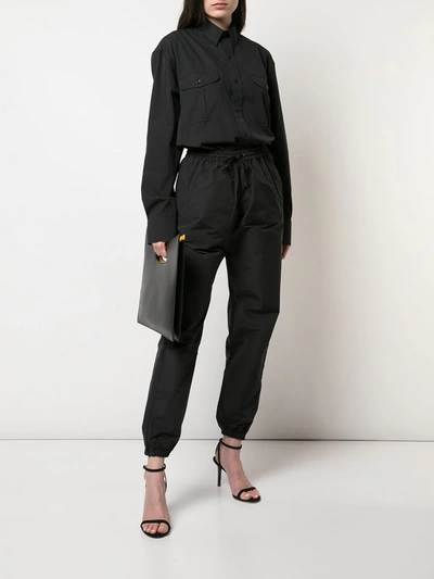 Shop Wardrobe.nyc Release 03 Tailored Poplin Shirt In Black