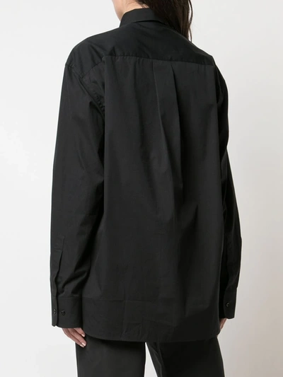Shop Wardrobe.nyc Release 03 Tailored Poplin Shirt In Black