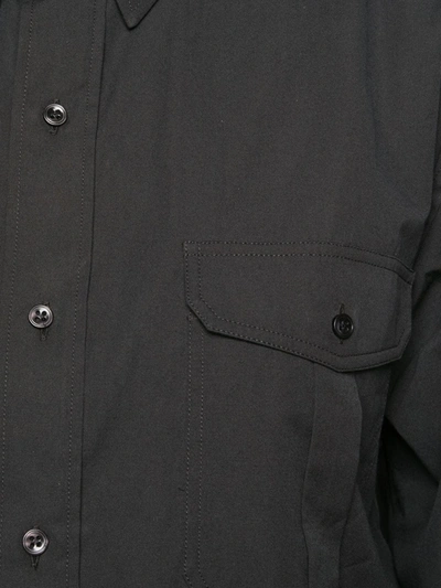 Shop Wardrobe.nyc Release 03 Tailored Poplin Shirt In Black