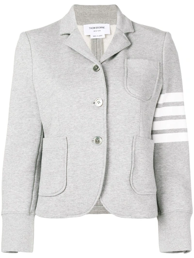 Shop Thom Browne 4-bar Loop Back Sport Coat In Grey