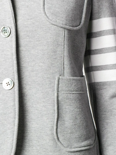 Shop Thom Browne 4-bar Loop Back Sport Coat In Grey