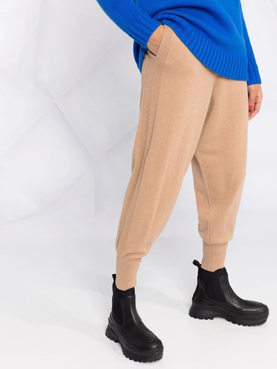 CROPPED WOOL TAPERED TROUSERS