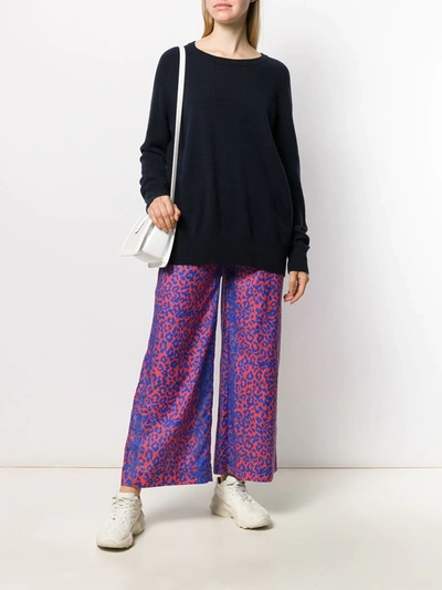 Chinti & Parker Slouchy Cashmere Jumper In Blue