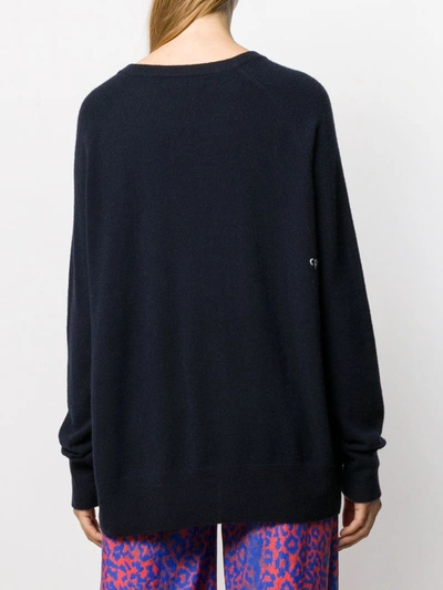 Chinti & Parker Slouchy Cashmere Jumper In Blue