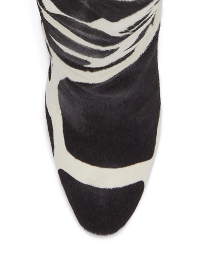 Giuseppe Zanotti Giraffe Print Boots In Black