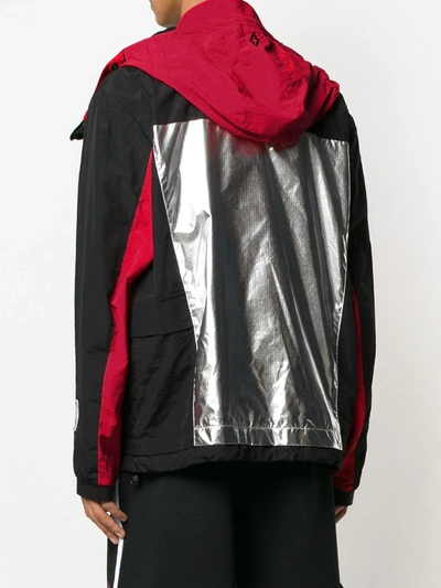 Marcelo Burlon County Of Milan Marcelo Burlon X Nba Bulls Windbreaker Jacket - Black In Black