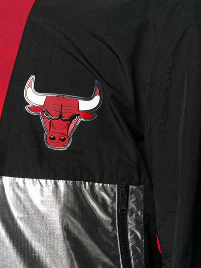 Shop Marcelo Burlon County Of Milan Chicago Bulls Windbreaker In Black