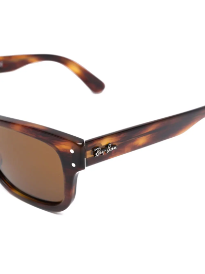 Ray Ban Mr Burbank Rectangular-frame Sunglasses In Schwarz