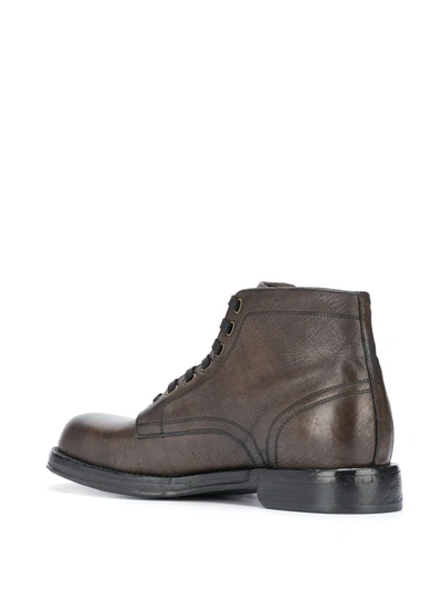 Shop Dolce & Gabbana Perugino Ankle Boots In Brown