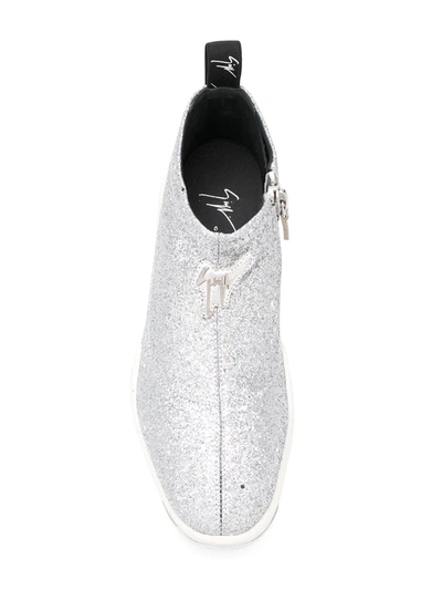 Shop Giuseppe Zanotti Light Jump Sneakers In Silver