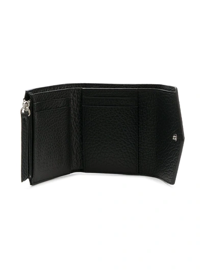 Shop Maison Margiela Leather Envelope Wallet In Black