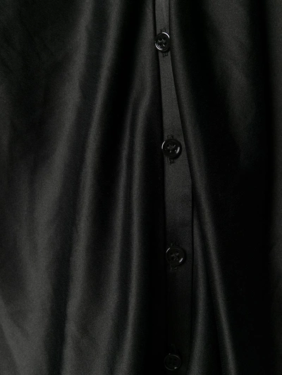 Shop Haider Ackermann Long-sleeved Draped Neck Blouse In Black