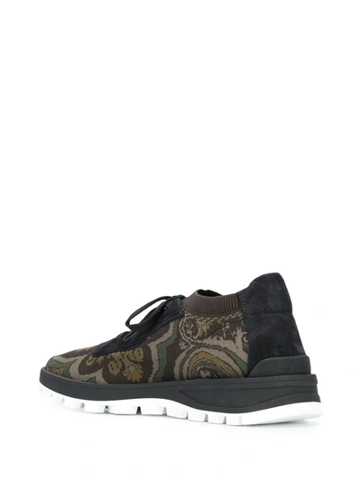 Shop Etro Low-top Sneakers In Green