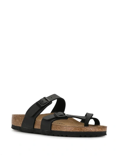 Shop Birkenstock Mayari Thong Sandals In Black