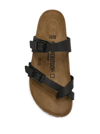 Shop Birkenstock Mayari Thong Sandals In Black