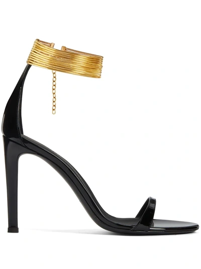 Shop Giuseppe Zanotti Kay Jewel Anklet Sandals In Gold