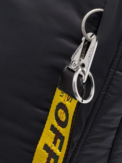 Shop Off-white Industrial Logo Keyring In Yellow