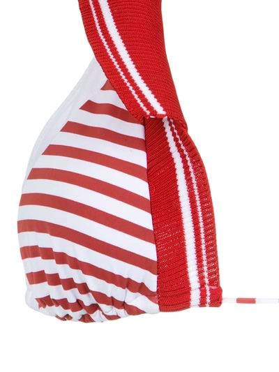 Amir Slama Printed Halterneck Bikini Set In Red