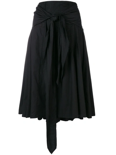 Pre-owned Dries Van Noten 古着百褶半身裙 In Black