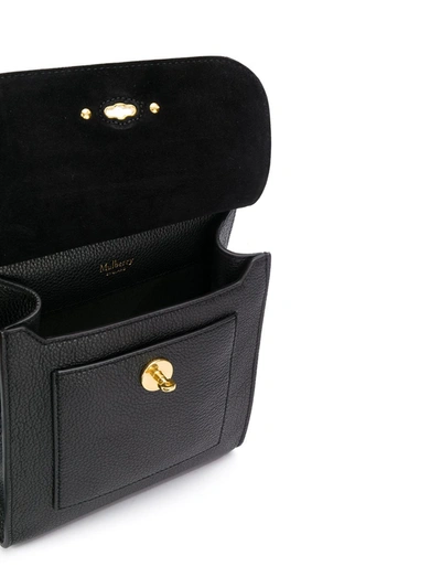 Shop Mulberry Small Antony N Shoulder Bag In Black