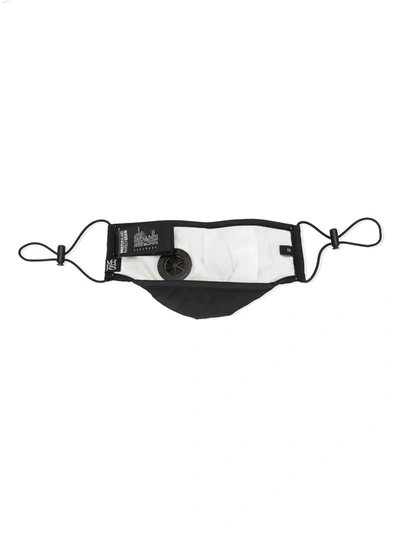 Mostly Heard Rarely Seen Logo Patch Face Mask In Black