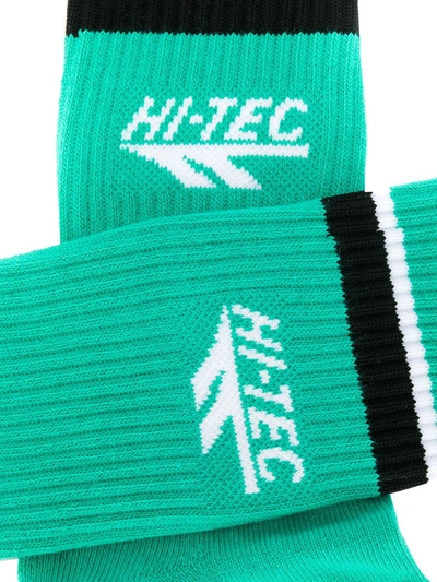 Shop Rassvet X Hi-tech Logo Socks In Green