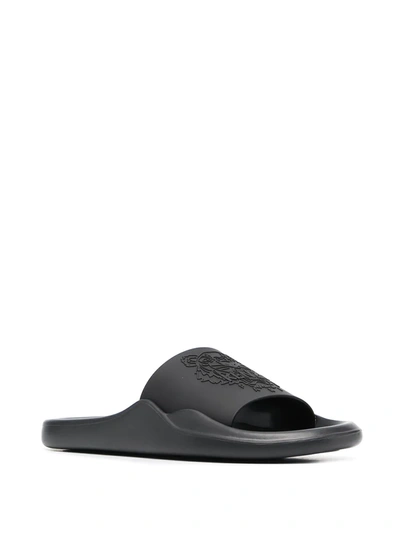 Kenzo Flats In Black Rubber/plasic In Black