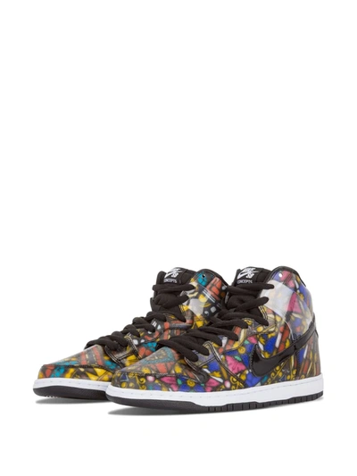 Shop Nike Dunk Hi Pro Sb Sneakers In Multicolour