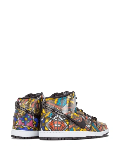 Shop Nike Dunk Hi Pro Sb Sneakers In Multicolour