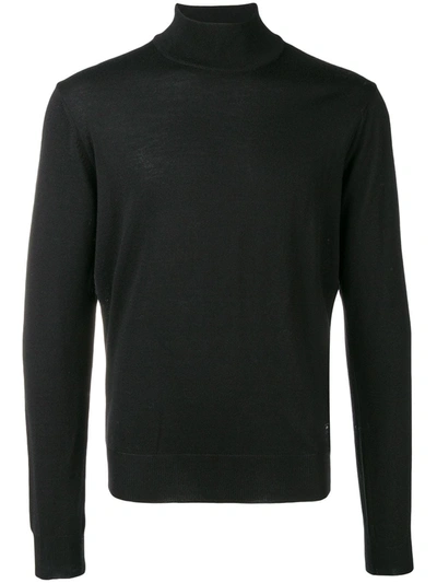 Shop Corneliani Turtleneck Sweater In Black
