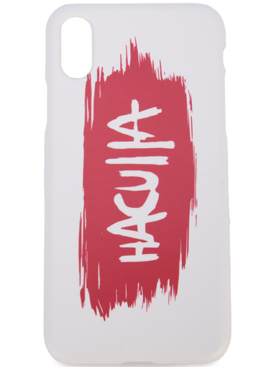 Shop Haculla Brush Stroke Iphone Xs Case In White