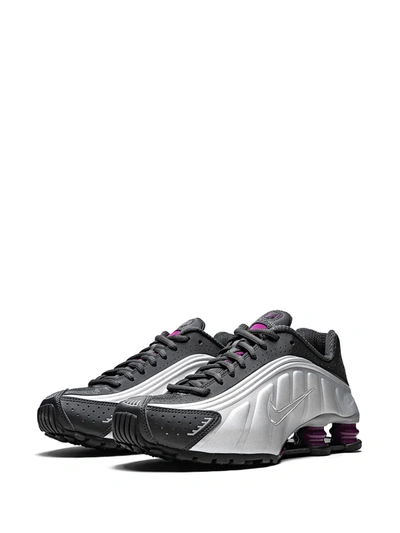 Shop Nike Shox R4 "anthracite/true Berry" Sneakers In Grey