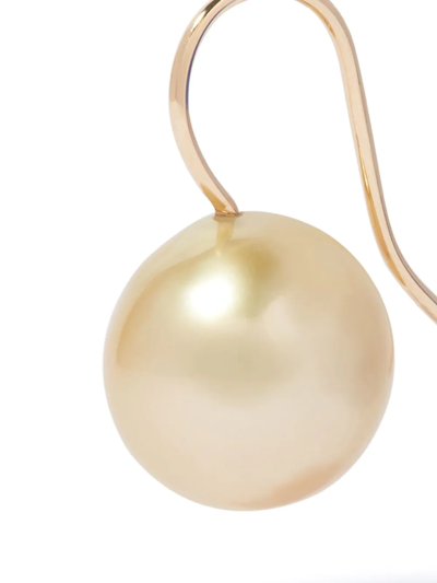 Shop Annoushka 18kt Gold South Sea Pearl Hook Drop Earrings In 18ct Yellow Gold