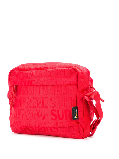 Supreme Logo Patch Shoulder Bag In Red | ModeSens