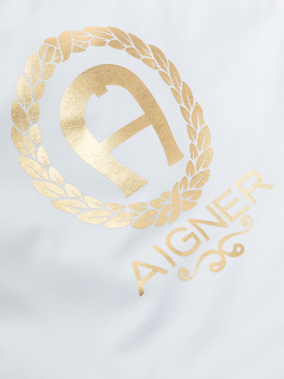 Shop Aigner Logo-print Padded Nest In Green