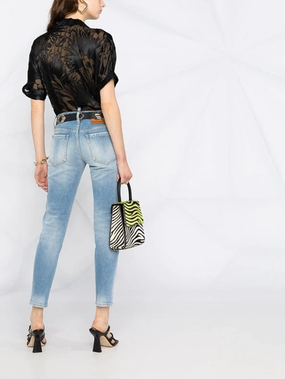 Shop Dsquared2 Faded Straight-leg Jeans In Blue