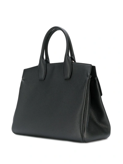 Shop Ferragamo Studio Tote Bag In Black