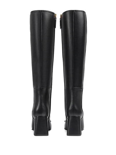Shop Gucci Horsebit-embellished Knee-high Boots In Black