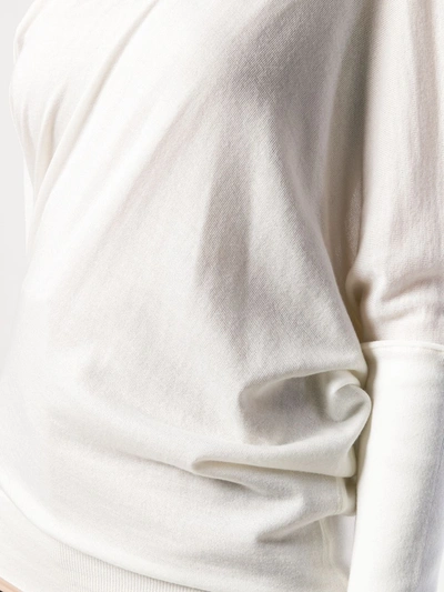 Tom Ford Off The Shoulder Cashmere & Silk Sweater In White