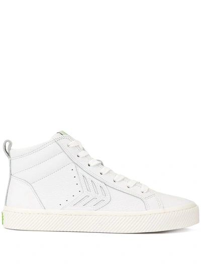 Shop Cariuma Catiba High-top Leather Sneakers In White