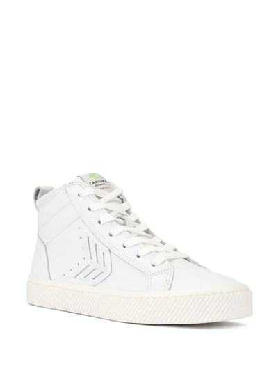 Shop Cariuma Catiba High-top Leather Sneakers In White