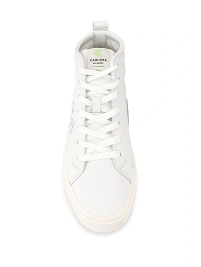 Shop Cariuma Catiba High-top Leather Sneakers In White