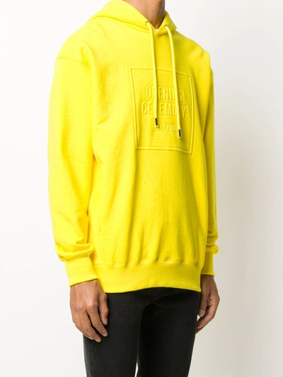Shop Opening Ceremony Raised Logo Hoodie In Yellow