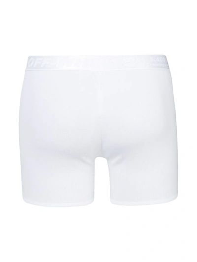 Shop Off-white Three-pack Logo-tape Boxer Briefs In White