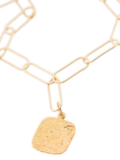 Shop Alighieri Chain-link Pendant Necklace In Gold