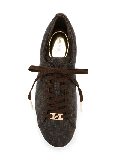 Shop Michael Michael Kors 'keaton' Sneakers In Brown