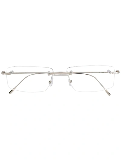 Shop Cartier Louis  Glasses In Silver