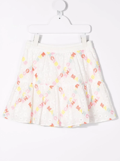 Shop The Marc Jacobs Broderie-anglaise Tiered Miniskirt In White