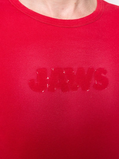 Shop Calvin Klein 205w39nyc Jaws T-shirt In Red