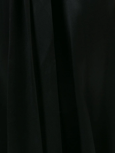 Voz Charmeuse Palazzo Trousers In Black